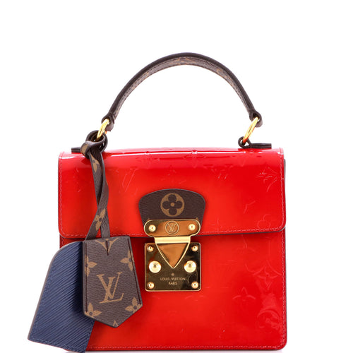 Spring Street NM Handbag Monogram Vernis with Monogram Canvas and Epi Leather