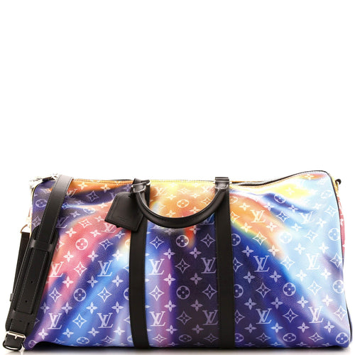 Keepall Bandouliere Bag Limited Edition Monogram Sunset Canvas 50