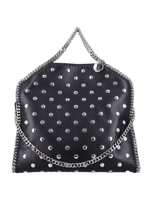 Women's Studded 3 Chains Falabella Bag in Black | 24A234387WP0454 Color 1000