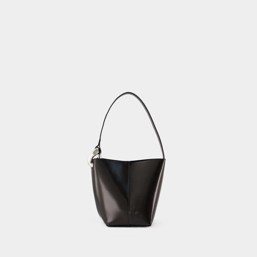 Women's The Jwa Corner Small Bucket Bag in Black | HB0666 Color LA0337 Color 999