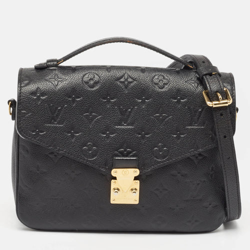 Black Monogram Empreinte Leather Pochette Metis Bag