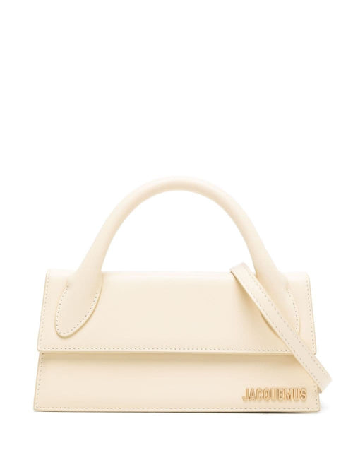 Women's Le Chiquito Long Leather Handbag in Ivory | Size UNI | 213BA004