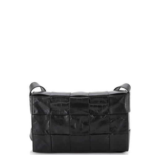 Cassette Crossbody Bag Stretch Maxi Intrecciato Leather