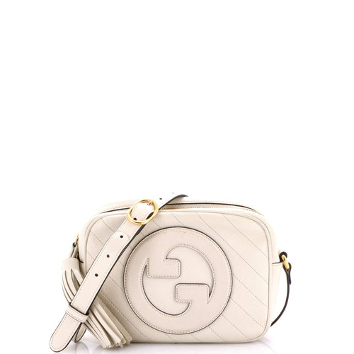 GUCCI Blondie NM Camera Shoulder Bag Diagonal Quilted Leather Small