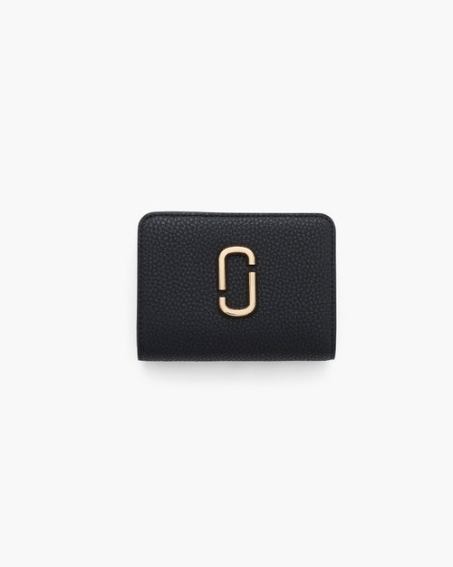 Marc Jacobs The Pebble J Marc Mini Compact Wallet in Black