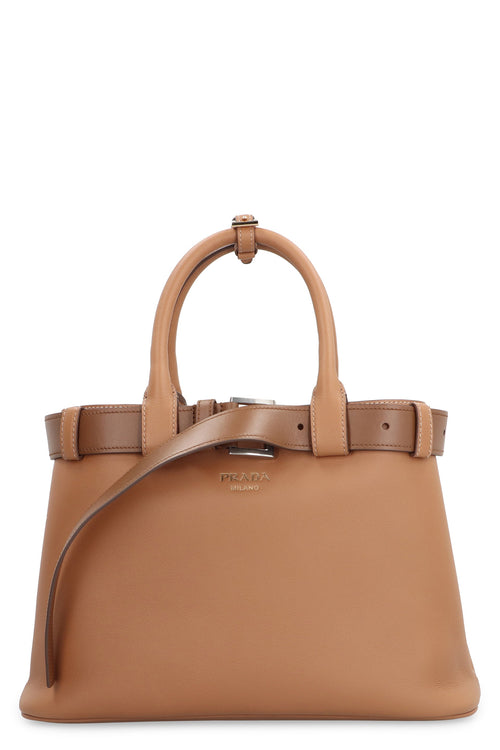 Women's Small Buckle Handbag in Saddle Brown | 1BA434VOBO2CY9 Color F03BH