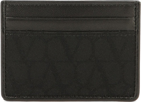 Men's Card Holder In Toile Iconographe Technical Fabric in Black | 4Y2P0T83PQE0NO