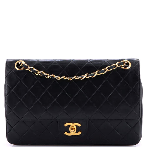 CHANEL Vintage Classic Double Flap Bag Quilted Lambskin Medium