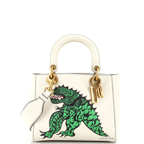 Supple Lady Dior Bag Limited Edition Niki de Saint Phalle Printed Leather Medium