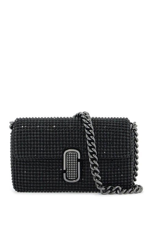 Women's The Rhinestone J Marc Mini Shoulder Bag By in Nero | H912M06RE22