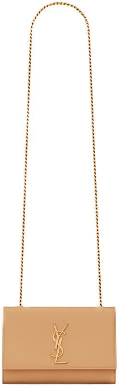 Women's Kate Logo Plaque Shoulder Bag in Dk Hummus | 469390BOW0W7019