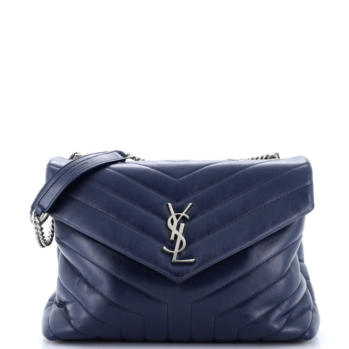 Loulou Shoulder Bag Matelasse Chevron Leather Medium