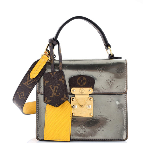 Spring Street NM Handbag Monogram Vernis with Monogram Canvas and Epi Leather