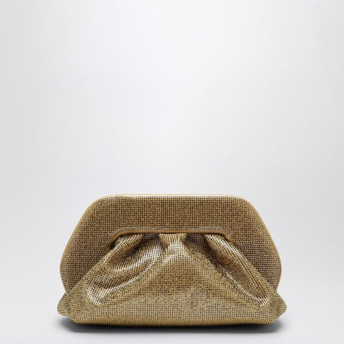 Women's Medium Tia Clutch Gold With Rhinestones in Metal | TMFW24TSX19PL