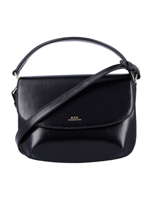 Women's Leather Sarah Shoulder Strap Mini in Black | 24AF61629PXCAM Color LZZ