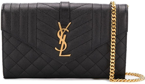 Women's Monogram Chained Wallet in Nero/Nero/ Nero | 620280BOW911000
