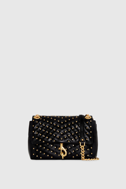 Edie Crossbody With Star Studs Bag In Black/Star Studs