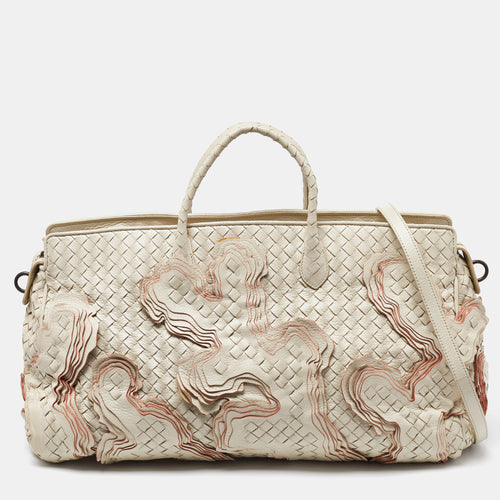 Cream Intrecciato Leather Limited Edition 055/100 Tote