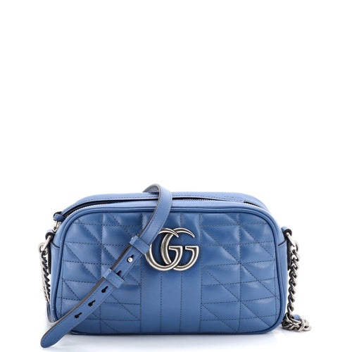 GUCCI GG Marmont Shoulder Bag Mixed Matelasse Leather Small