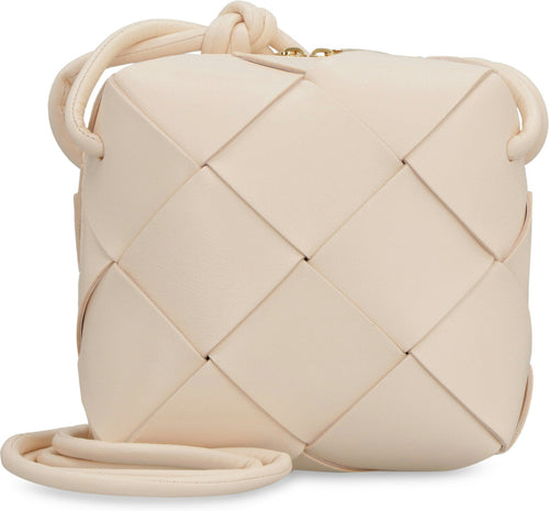 Women's Mini Cassette Leather Camera-Bag in Pink | 701915VCQC2 Color 7671