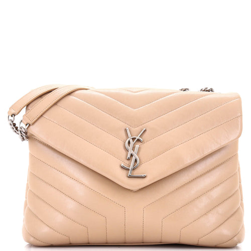 Loulou Shoulder Bag Matelasse Chevron Leather Medium