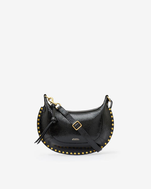 Sac Oskan Moon En Cuir Effet Python - Femme - Noir - Isabel Marant
