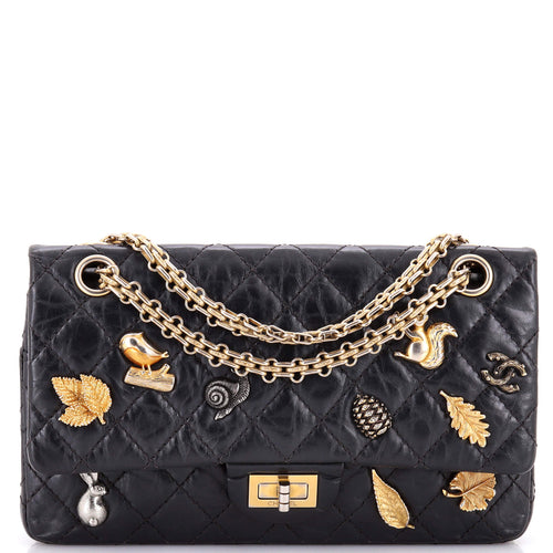 CHANEL Lucky Charms Reissue 2.55 Flap Bag Quilted Aged Calfskin 225