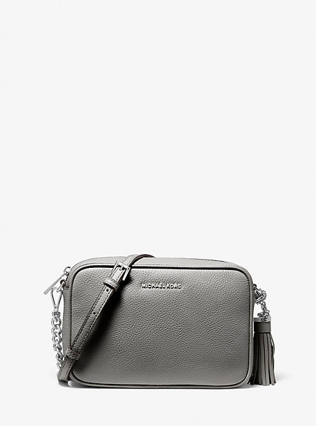 MK Jet Set Medium Logo Crossbody Bag - Grey - Michael Kors
