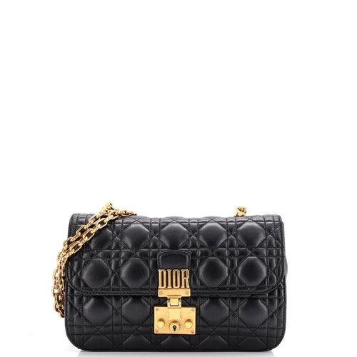 Dioraddict Flap Bag Cannage Quilt Lambskin Medium