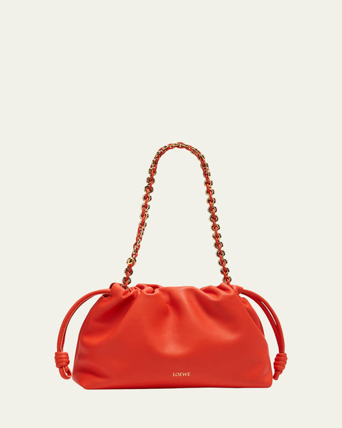 Flamenco Bag in Napa Leather with Detachable Chain