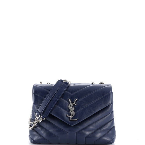 Loulou Shoulder Bag Matelasse Chevron Leather Small