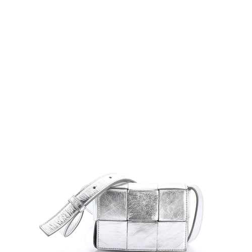 Cassette Crossbody Bag Maxi Intrecciato Leather Extra Mini