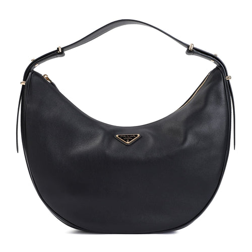 Women's Nappa Calf Leather Shoulder Bag in Black | Size UNICA | 1BC212VOVO2CYS