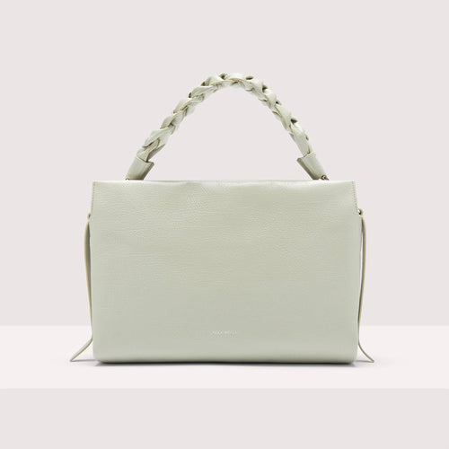 Shiny Goat-Embossed Leather Shoulder Bag Boheme Shiny Goat Medium