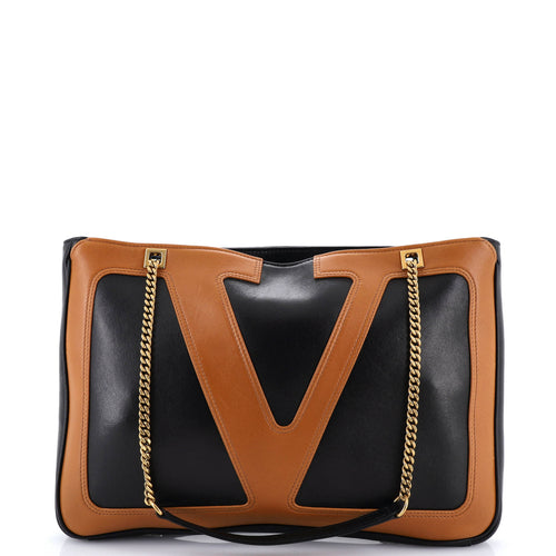 VALENTINO GARAVANI Viva Superstar Chain Tote Leather Medium