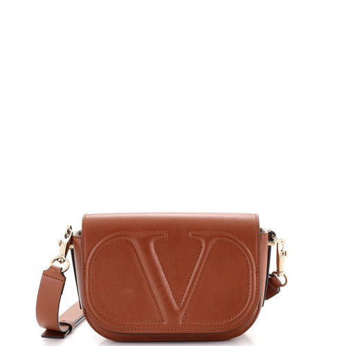 VALENTINO GARAVANI VLogo Flap Shoulder Bag Leather Small