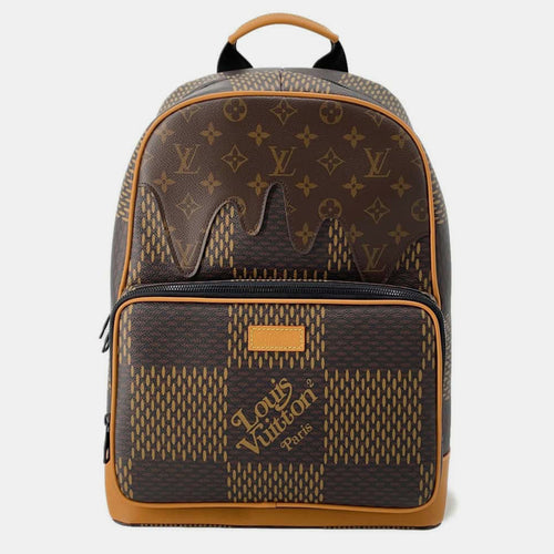 Noir Damier Ebene and Giant Monogram Canvas Nigo Campus Backpack