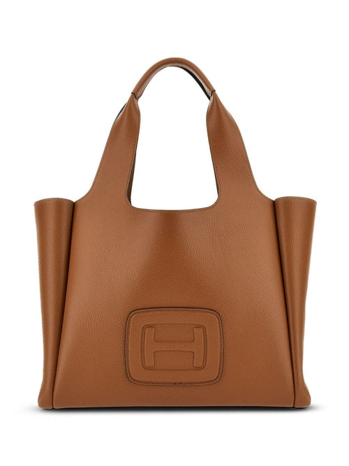 Women's H Bag Medium Leather Bag in Leather Brown | Size UNI | KBW01M30300QVDS018