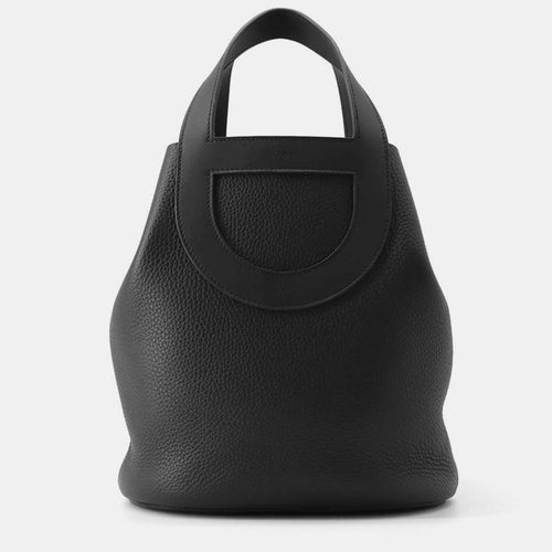 Black Taurillon Clemence Swift Leather in-the-loop Tote Bag Size 23