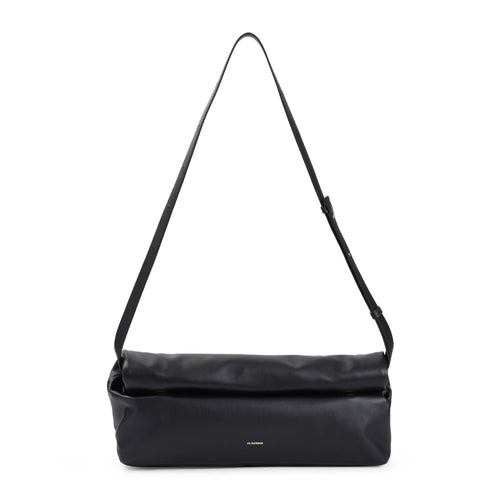 Women's Rollup Medium Shoulder Bag in Black | Size UNICA | J08WG0043P7217