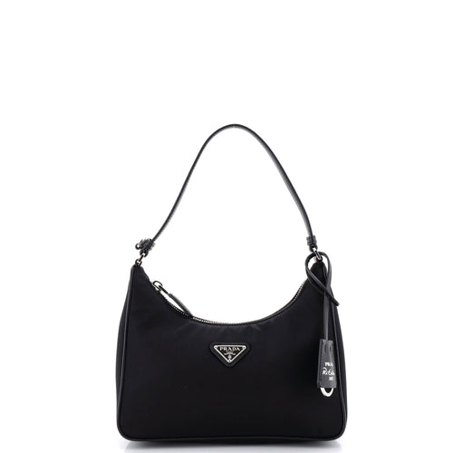 PRADA Re-Edition 2005 Hobo Tessuto with Saffiano Leather Mini