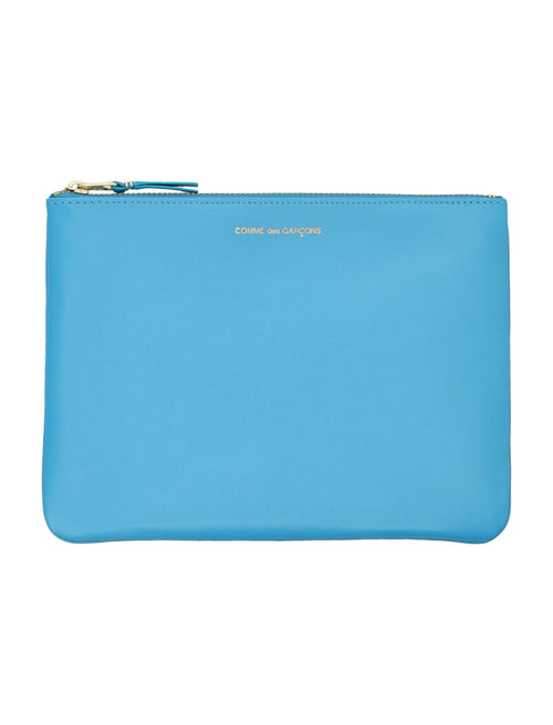 Men's Classic Leather Pouch in Light Blue | 23ASA5100CO Color 1