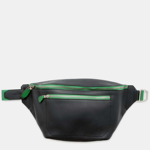 Black/Vert Vertigo Taurillon Cristobal CitySlide Cloth Bag Size GM