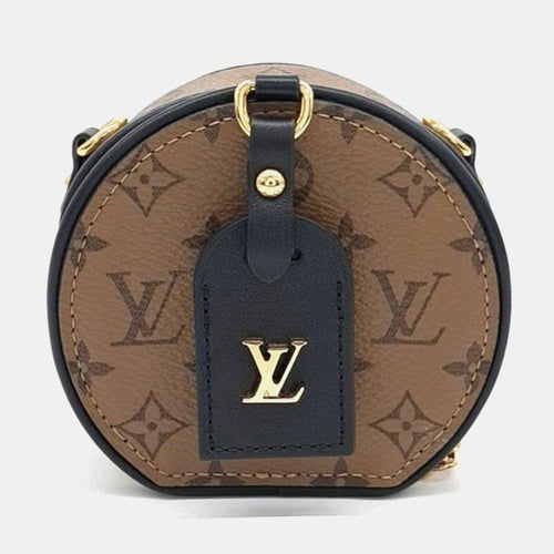 Brown Monogram Canvas Petite Boite Chapeau Mini Shoulder Bag