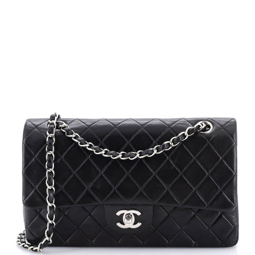 CHANEL Vintage Classic Double Flap Bag Quilted Lambskin Medium