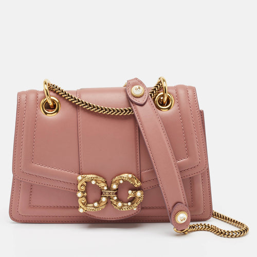 Old Rose Leather DG Amore Shoulder Bag