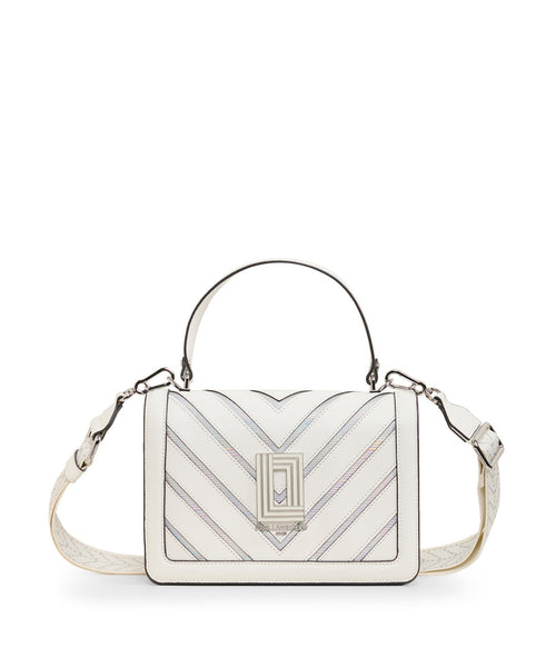 | Women's Simone Chevron Camera Bag | Winter White/Silver