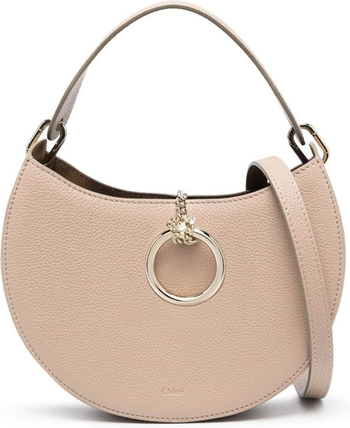 Women's Arlène Leather Crossbody Bag in Beige | Size UNI | CHC23AS164K61ARLENE28U