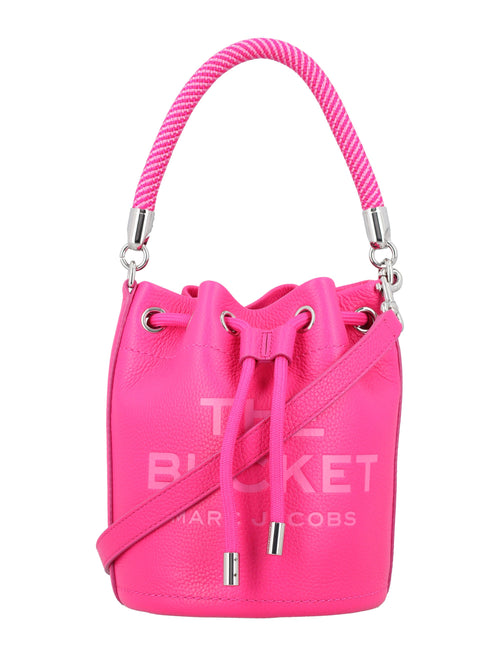 Women's The Leather Bucket Bag in Hot Pink | 24AH652L01PF22 Color 665