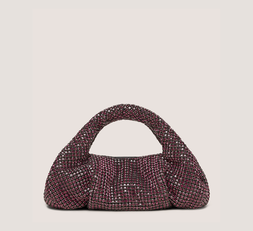 Moda Shine Mini Tote Handbags, Amethyst Crystal Mesh, Size: U No Dimension